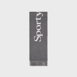 Big Serif Scarf - Gray