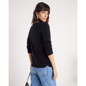 Black 2 in 1 Drape Top