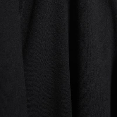 Black 2 in 1 Drape Top