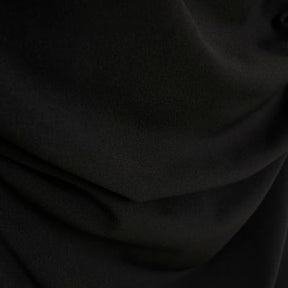 Black Asymmetrical Draped Maxi Dress