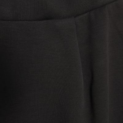 Black Barrel Leg Jersey Trousers