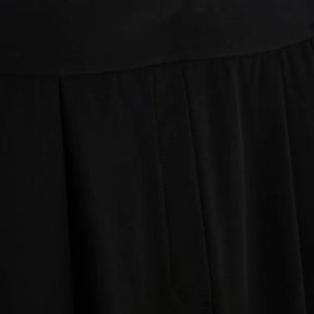 Black Barrel Leg Trousers