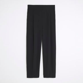 Black Barrel Leg Trousers