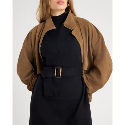 Black Belted Jumper Dress