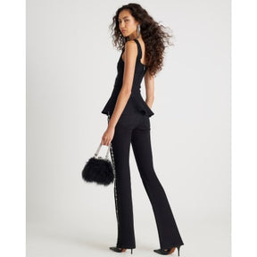 Black Bootcut Embellished Jeans