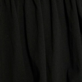 Black Bubble Hem Ruched Top