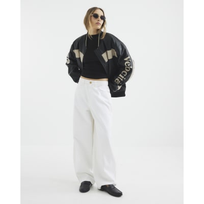 Black Cap Sleeve High Neck T-shirt