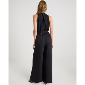 Black Chain Detail Wide Leg Jumpsuit