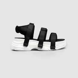 BLACK CHUNKY SANDALS