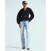 Black Cocoon Sleeve Belted Blazer