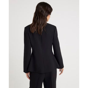 Black Collarless Blazer