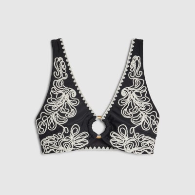 Black Cornelli Bikini Top