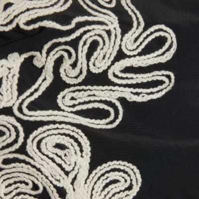 Black Cornelli Print Swimsuit