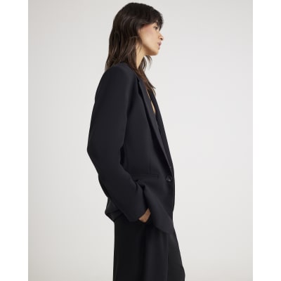 Black Edge To Edge Blazer
