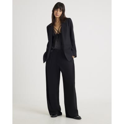 Black Edge To Edge Blazer