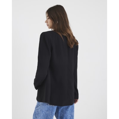 Black Edge To Edge Blazer