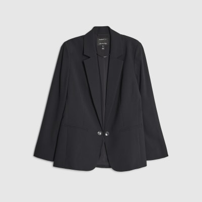 Black Edge To Edge Blazer