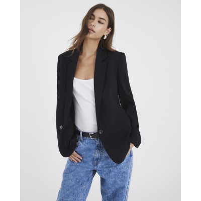 Black Edge To Edge Blazer