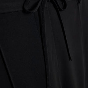 Black Elasticated Wide Leg Smart Joggers