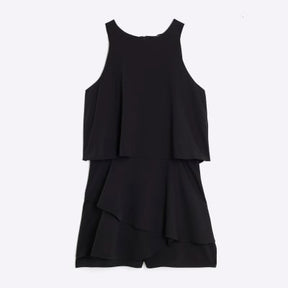 Black Frill Layered Playsuit
