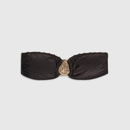 Black Hardwear Bandeau Bikini Top