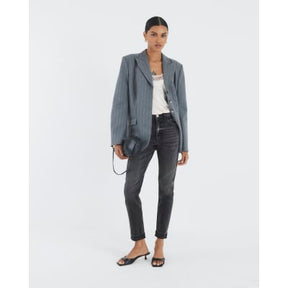 Black High Rise Mom Jeans