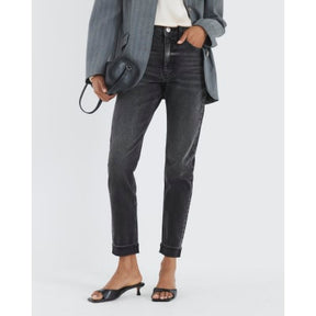 Black High Rise Mom Jeans