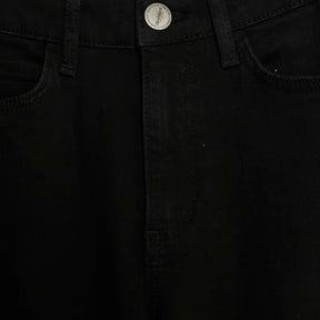 Black High Rise Palazzo Jeans