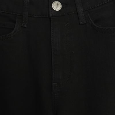 Black High Rise Palazzo Jeans