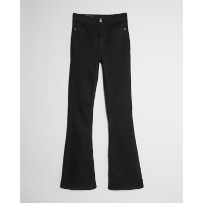 Black High Rise Sculpt Flare Jeans