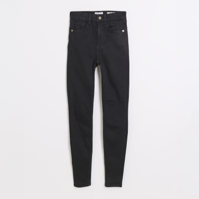 Black High Rise Sculpted Skinny Jeans