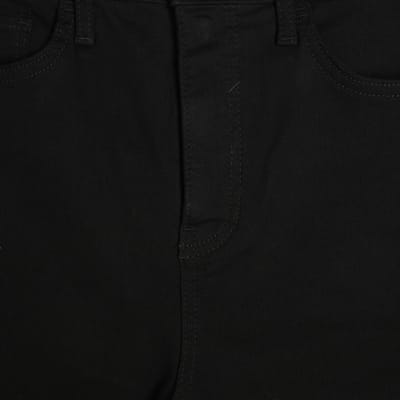 Black High Rise Tummy Hold Flared Jeans