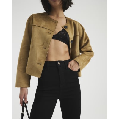Black High Rise Tummy Hold Flared Jeans