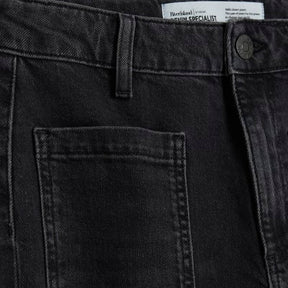 Black High Waisted Relaxed Flared Jeans