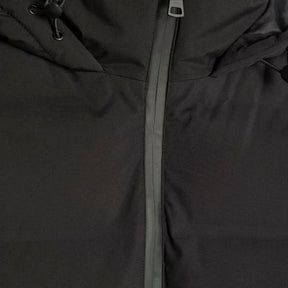 Black Hooded Longline Padded Coat
