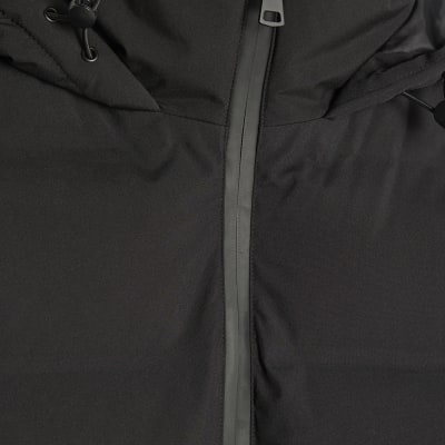 Black Hooded Longline Padded Coat