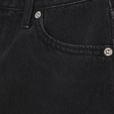 Black Hotpant Denim Shorts