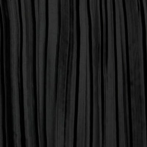 Black Jersey Back Pleated Long Sleeve Top