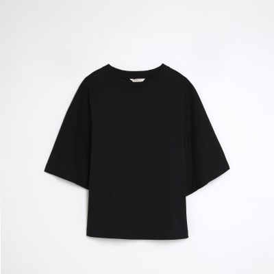 Black Kimono Sleeve T-Shirt