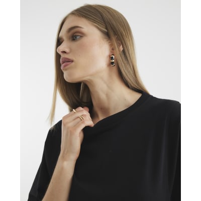 Black Kimono Sleeve T-Shirt