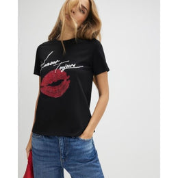 Black L'amour Lips T-Shirt