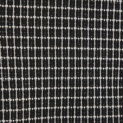 Black Long Sleeve Boucle Check Top