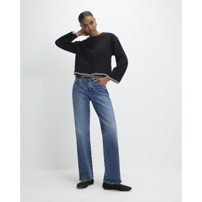 Black Long Sleeve Cosy Whipstitch Cardigan