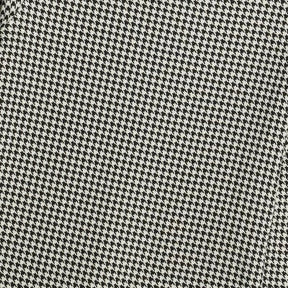 Black Long Sleeve Dogtooth Print Top