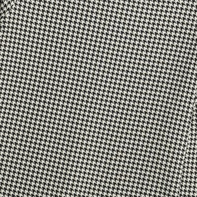 Black Long Sleeve Dogtooth Print Top