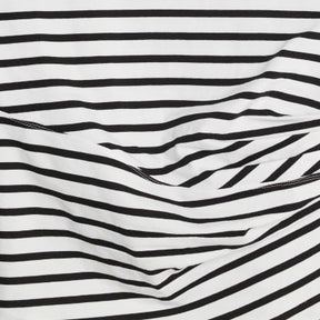 Black long sleeve Drape Side Stripe Top