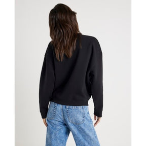 Black Long Sleeve Embellished Sweatshirt