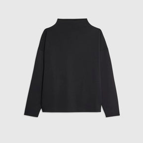 Black Long Sleeve High Neck Neoprene Top