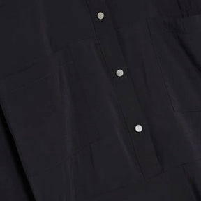 Black long sleeve Mini Shirt Dress