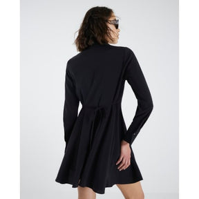 Black long sleeve Mini Shirt Dress